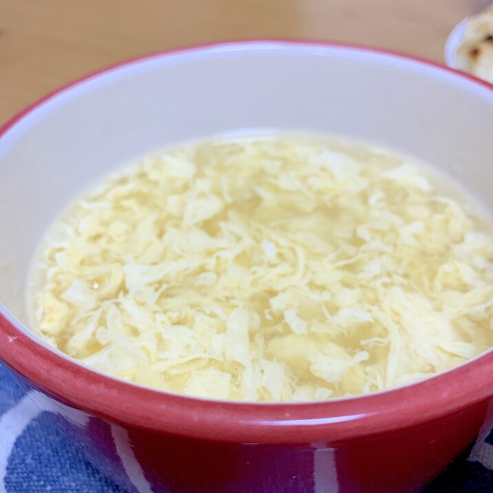 ふわふわ卵とコーンの中華スープ